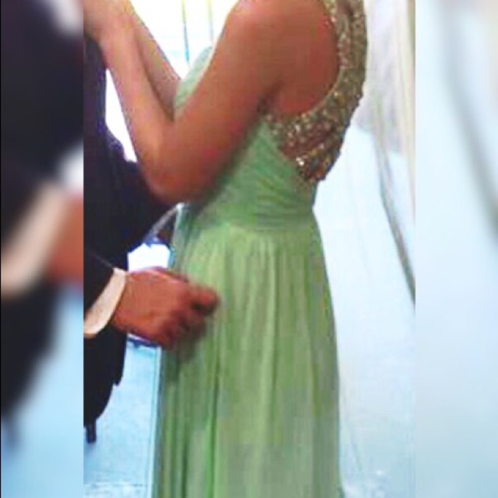 Mint green prom dress worn once